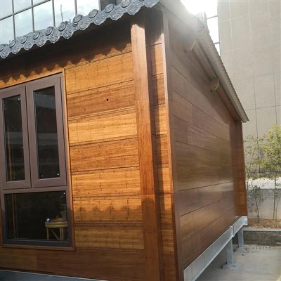Revestimento de parede externa de bambu